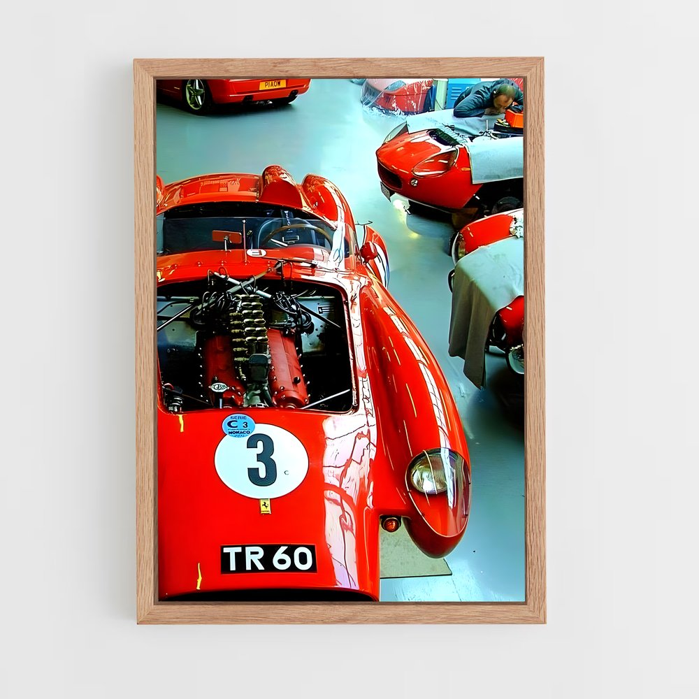 Poster Testa Rossa Garage – affiche Ferrari (vue 4)
